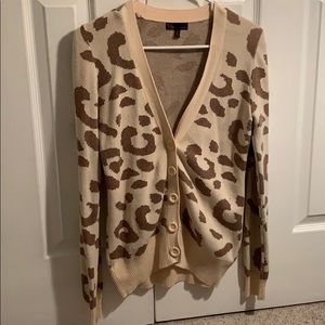 Women’s Cheetah Print Cardigan. Size Small.